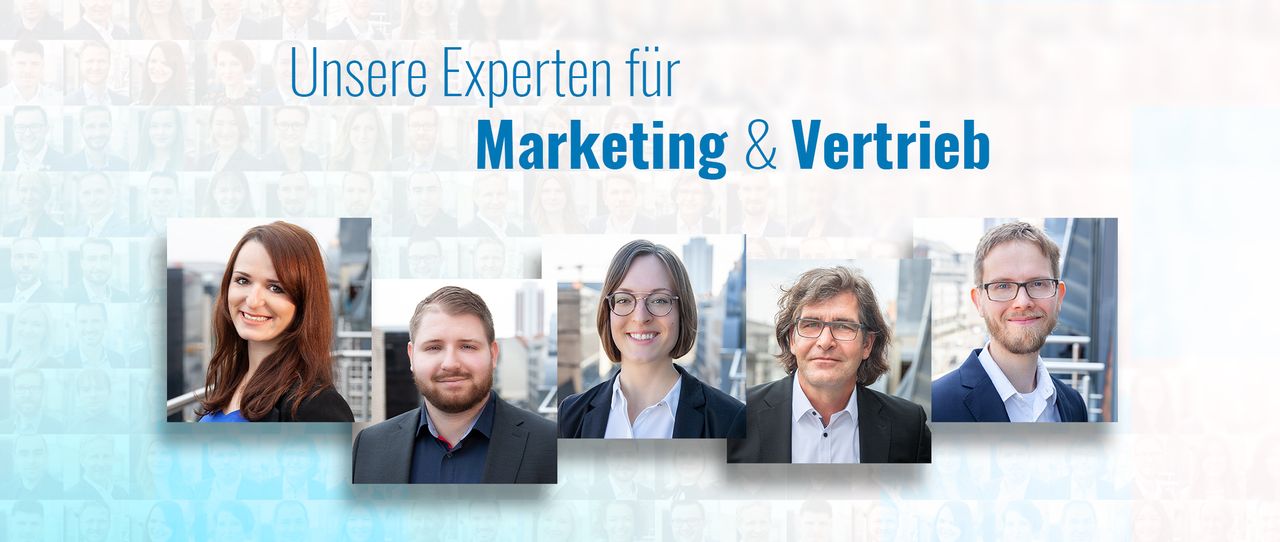 Das sind WIR – unser Kompetenzteam Marketing & Vertrieb