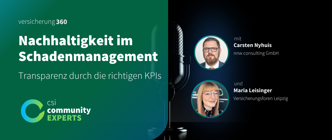 Podcast: Nachhaltigkeit im Schadenmanagement - Transparenz durch die richtigen KPIs