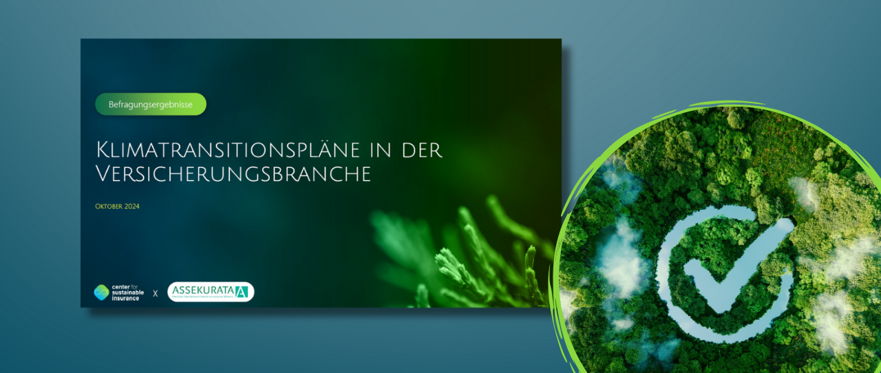 Umfrage: Klimatranisitionspläne in der Versicherungswirtschaft