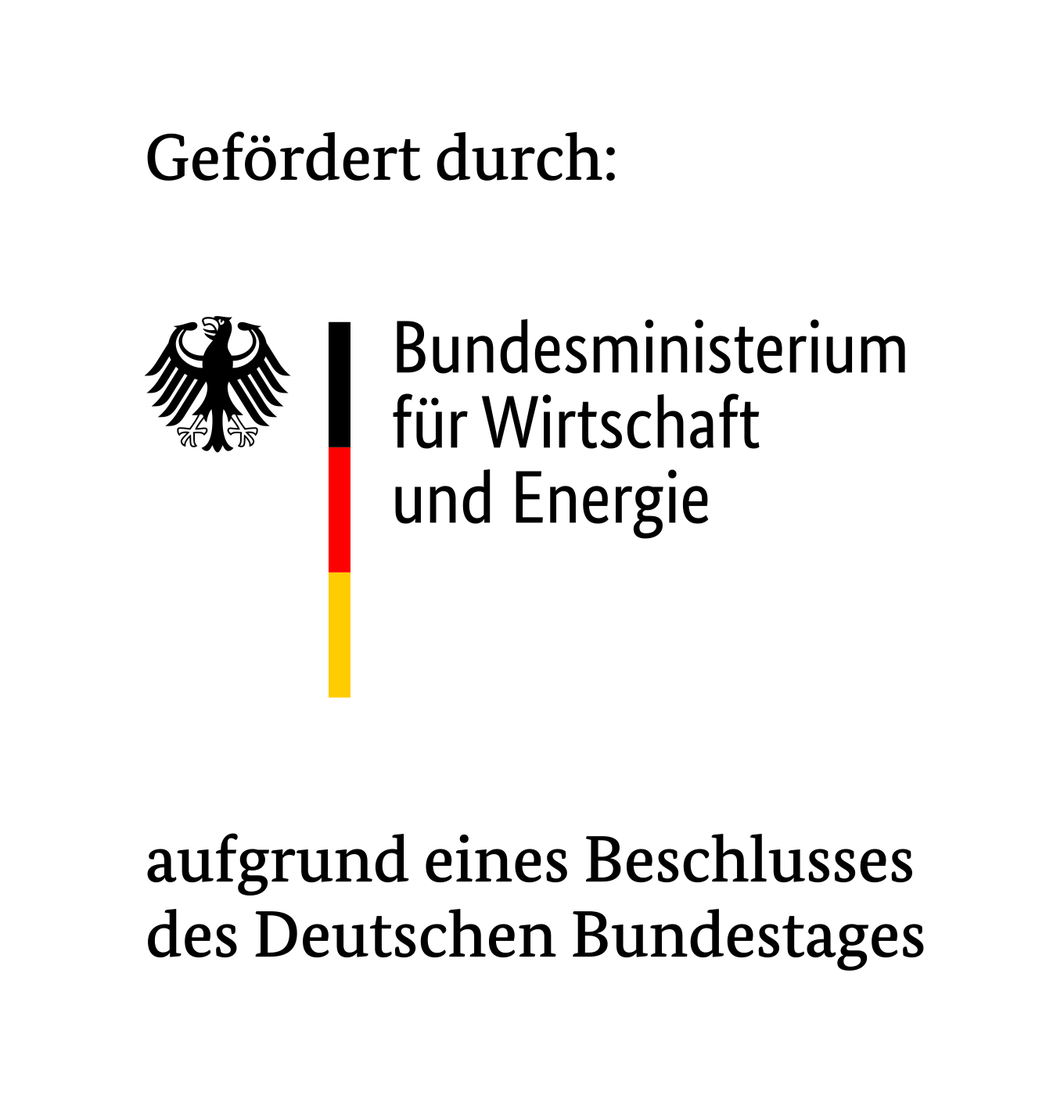 Logo des BMWI, welches aufzeigt, dass dies ein gefördertes Projekt ist