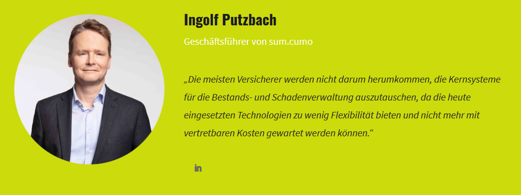 Zitat von Ingolf Putzbach, Geschäftsführer sum.cumo