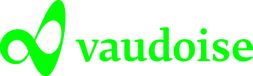 Logo Vaudoise Versicherungen. Weißer Hintergrund und grüner Schriftzug