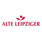rote Schrift auf weißem Hintergrund: Logo Alte Leipziger Lebensversicherung a.G. 