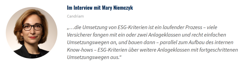 Mary Niemczyk Zitat von Mary Niemczyk zum Thema ESG-Kriterien
