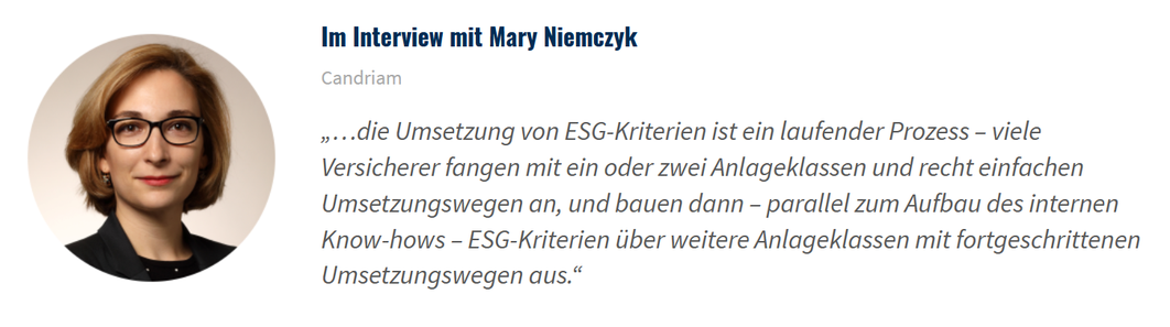 Zitat von Mary Niemczyk zum Thema ESG-Kriterien