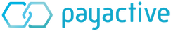Logo mit blauer dünner Schrift, "payactive" kleingeschrieben