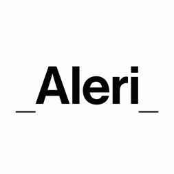 Logo von Aleri. Schwarzer Schriftzug auf weißem Hintergrund.
