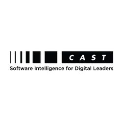 schwarzes Logo von CAST GmbH auf weißem Hintergrund