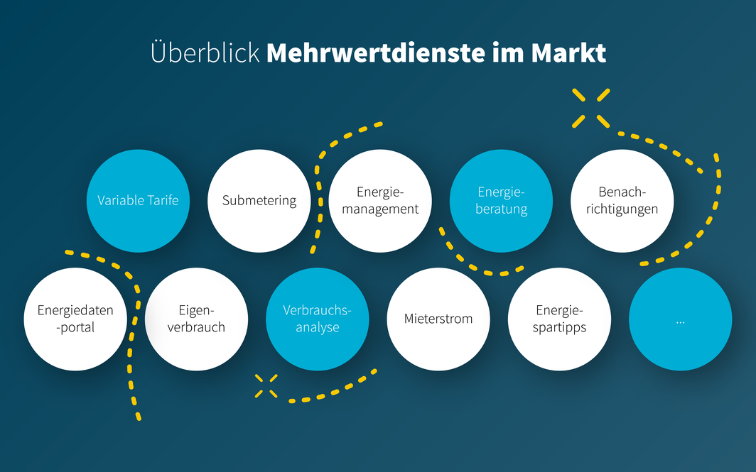 Überblick der Mehrwertdienste im Markt