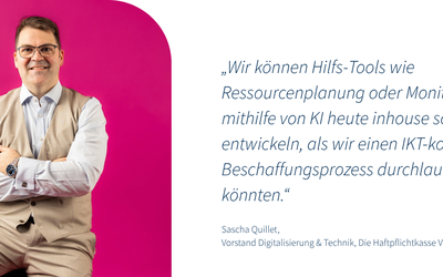 „KI everywhere“ statt KI-First: Wie die Haftpflichtkasse IT-Prozesse neu denkt