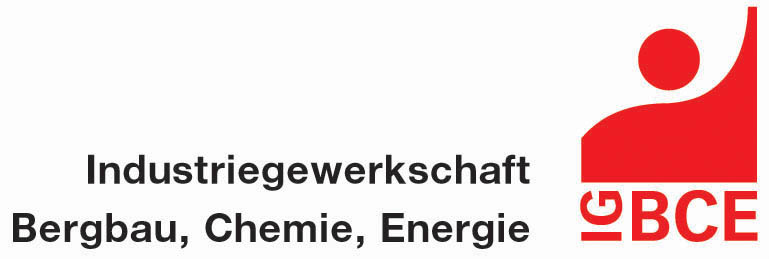 Das Logo von der Industriegewerkschaft Bergbau, Chemie, Energie